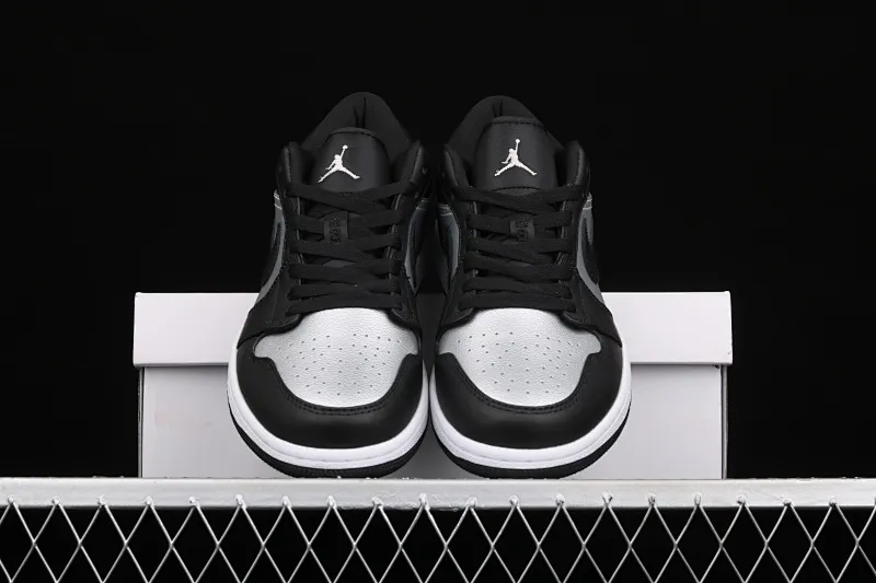 All categories Air Jordan Jordan series basketball shoes Air Jordan 1 Low X version Air Jordan 1 Low AJ1 Joe 1 low top black silver cultural and leisure sports shoes DA5551-001